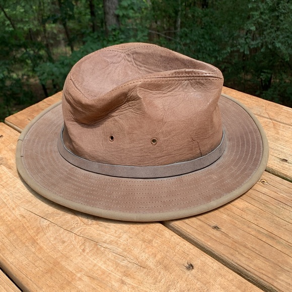 ADVENTURE BOUND BROWN LEATHER HAT XL - Picture 4 of 10